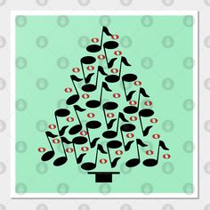 A Christmas tree made of music notes and a rest symbol is a unique music design for musicians and music lovers to spread the festive holiday spirit. -- Choose from our vast selection of art prints and posters to match with your desired size to make the perfect print or poster. Pick your favorite: Movies, TV Shows, Art, and so much more! Available in mini, small, medium, large, and extra-large depending on the design. For men, women, and children. Perfect for decoration. Music Christmas Door Decorations, Music Doodle, Retro Christmas Decorations, Christmas Door Decoration, Christmas Tree Wall, Preschool Music, Music Signs, Door Decorating, Music Class