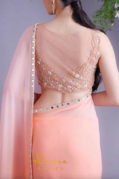 https://myfashioncorners.blogspot.com/2023/05/timeless-elegance-exploring-beauty-and.html Lehenga Back Blouse Designs, Chiffon Saree Party Wear, Ombre Saree, Chiffon Blouses Designs, Blouse Back Neck Design, Back Neck Design, Latest Blouse Designs