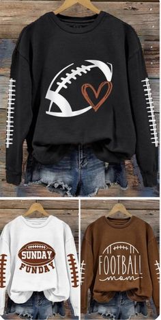 Sports Sweatshirt Designs, Football Tee Shirts Ideas, Highschool Designs, Sweatshirt Designs Vinyl, Football Season Shirts, Football Mom Shirts Ideas, Football Clipart, Booster Club