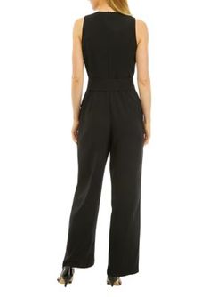 Belted at the waist to highlight your silhouette, this versatile jumpsuit from THE LIMITED can easily be dressed up or down for any occasion. | THE LIMITED Petite Sleeveless Belted Jumpsuit, Black, 6P Sleeveless Belted Jumpsuits And Rompers, Belted Sleeveless Jumpsuits And Rompers For Work, Sleeveless Belted Jumpsuit For Work, Sleeveless Belted Formal Jumpsuits And Rompers, Sleeveless Belted Jumpsuit For Formal Occasions, Sleeveless Belted Formal Jumpsuit, Formal Belted Sleeveless Jumpsuits And Rompers, Belted Jumpsuit, Belt Jumpsuit