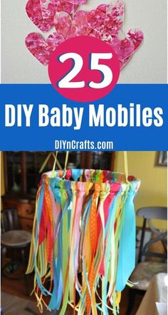 25 diy baby mobiles that are great for babies to play with and learn how to make them