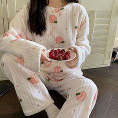 Print Pajama SetTop Total Length Sleeve Length Bust 65 51 100 measurement is cm.Product Information Material: 100% Mixed Fiber Color: Bow - Pink Print Pajamas, Home Ideas, Pajama Set, Length Sleeve, Pajamas, Sleeve Length, Pink, How To Wear, Color