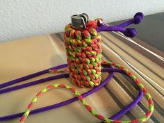 Lighter Wrap, Sliding Knot Bracelet, Bic Lighter, Paracord Keychain