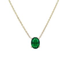 14K SOLID YELLOW GOLD PRONG SETTING 8x6 OVAL SOLITAIRE EMERALD NECKLACE MAY BIRTHSTONE Here is a dainty, delicate and simple, yet classy minimalist 4 Prong lab created Emerald Solitaire Necklace. This is 14k Solid Gold. (We do not sell filled or plated jewelry) Perfect for everyday use.Necklace Length : 16 inches / 41.5cmPendant Width : 8x6mm Total Carat: 1.75ct ---Absolutely stunning. Comes in a gift box. ---Shipping Policy----Item will be shipped within 3-5 business days of receiving full paym Star Wedding Band, Classy Minimalist, Yellow Gold Solitaire, Solitaire Necklace, Lab Created Emerald, Solid Gold Necklace, Emerald Pendant, May Birthstone, Solitaire Necklaces