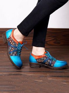 Sku CY-!21708 Material Genuine Leather Feature Split-joint Heels Height Low (1cm-3cm) Seasons Spring , Summer , Autumn Type Flats Color BLUE Size 37,38,39,40,41,42 Size chart: Please consult the size chart we provide for this item's measurements to help you decide which size to buy. Please note: There may be 1-3cm differ due to manual measurement. Retro Round Toe Leather Shoes For Spring, Retro Leather Shoes With Round Toe For Spring, Blue Leather Loafers For Fall, Casual Blue Lace-up Leather Shoes, Blue Round Toe Oxfords For Spring, Blue Slip-on Leather Shoes For Spring, Blue Casual Lace-up Shoes With Round Toe, Blue Closed Toe Flats For Fall, Casual Blue Loafers With Round Toe