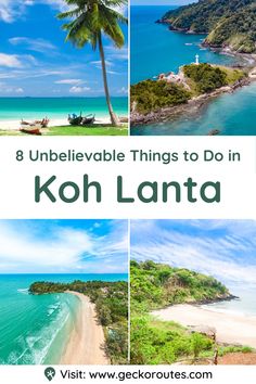 koh lanta is one of the most beautiful tropical islands in the world and it's unique to see