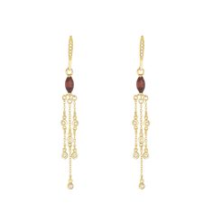 Stylish, timeless, and one might even say, Dashing. These incredible earrings with their diamond accents invite you to feel and be your absolute best. Click here to learn more about Garnet. Measurement: 4.2 x 48.2 x 3.3 mm Weight: 3.069 grams 18k gold Please allow 4-6 weeks for production. Luxury Marquise Formal Earrings, Luxury Diamond Gemstone Earrings For Formal Occasions, Timeless Hallmarked Diamond Earrings For Formal Occasions, Luxury Diamond Earrings With Gemstones For Formal Occasions, Exquisite Pierced Diamond Earrings For Formal Occasions, Exquisite Diamond Pierced Earrings For Formal Occasions, Luxury Marquise Diamond Earrings For Formal Occasions, Fine Jewelry Marquise Earrings For Evening, Luxury Yellow Gold Diamond Earrings With Gemstones