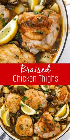 If you are looking for a great chicken thighs recipe that is made with simple ingredients and yields tender meat, this is it! Unlock the flavors of a comforting meal with these irresistibly tender braised chicken thighs, perfect for warming up your dinner on a chilly evening.