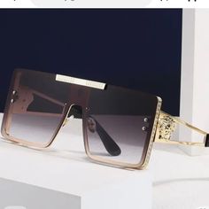 Awesome Design Very In Trend Trendy Gold Shield Sunglasses For Formal Occasions, Glacier Sunglasses, Pit Viper Sunglasses, Oakley Jawbreaker, Ralph Lauren Sunglasses, Yellow Sunglasses, Purple Mirror, Mirrored Aviator Sunglasses, Maui Jim Sunglasses