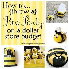 bee party on a dollar store budget