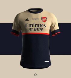 the new adidas jersey for the emirates's fly better team