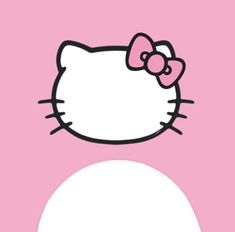 an image of a hello kitty wallpaper in pink and white with the word hello kitty on it