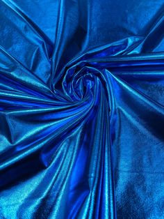 the blue fabric is very soft and shiny