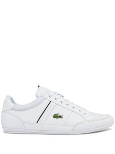 optical white leather side stripe detailing embroidered logo to the side embroidered logo to the rear panelled design branded insole round toe front lace-up fastening flat rubber sole Classic Sneakers With Embroidered Logo And White Sole, Classic Sports Sneakers With Embroidered Logo, Classic High-top Synthetic Sneakers With Laces, Classic Lace-up High-top Sneakers With Logo Detail, Classic Lace-up High-top Sneakers With Logo, Classic Lace-up Tennis Sneakers, White Synthetic Sneakers With Embroidered Logo, White Tennis Sneakers With Contrast Sole, Side Stripe