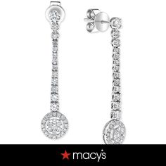 in stock Classic Gia Certified Dangle Jewelry, Gia Certified Dangle Diamond Earrings In White Gold, Gia Certified Dangle White Gold Diamond Earrings, Gia Certified White Gold Dangle Diamond Earrings, Classic Macy's Jewelry With Halo Design, Classic Dangle Diamond Earrings With Halo Setting, Classic Dangle Diamond Earrings With Halo Design, Classic Dangle Halo Diamond Earrings, Classic Halo Design Earrings By Macy's