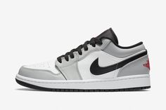 Air Jordan 1 Low ‘Light Smoke Grey’ Grey Jordans, Nike Air Huarache, Air Jordan 1 High, Air Jordan 1 Low, Jordan 1 Low, Grey Shoes, Best Sneakers, Jordan 1 Retro High, Low Light