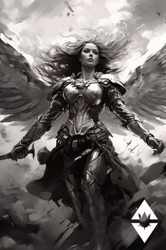 Illustration of Valkyries, fierce and beautiful warrior women from Norse mythology, serving as loyal handmaidens and divine messengers of Odin, the chief god of the Norse pantheon. Norse Mythology Goddesses, Valkyrie Norse, Norse Pantheon, Norse Warrior, Beautiful Warrior, Viking Tattoo Sleeve, Fantasy Words, Warrior Concept Art