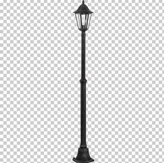 an old fashioned street lamp on a white background png, clipping for the light post