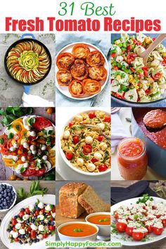 the best fresh tomato recipes for any type of meal, including salads and sides