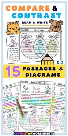 the compare and compare worksheet for compare and compare with each other to help students learn