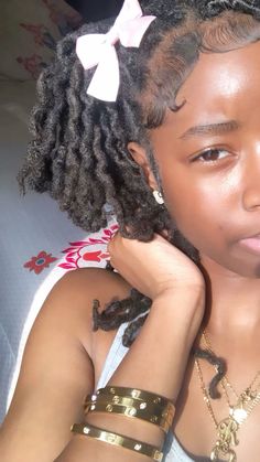 Edges With Locs, Cute Loc Hairstyles, Beads On Locs, Dreads Short Hair, Jayne Matthews, Good Haircut, Short Locs Hairstyles