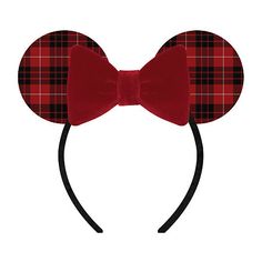 This tartan Minnie Mouse ears headband by Disney Collection is an adorable must-have for your girl's holiday dress-ups. It features Minnie Mouse ears with a velvet bow embellishment. Character: Minnie MouseMeasurements: 10 Length/Inches, 9.5 Width/Inches, 1.5 Height/InchesCountry of Origin: Imported Minnie Mouse Ears Headband, Girls Holiday, Girls Holiday Dresses, Mouse Ears Headband, Girls Handbags, Ears Headband, Minnie Mouse Ears, Velvet Bow, Holiday Dress