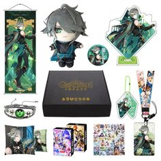 PRICES MAY VARY. Genshin Impact Gift Set - Including 1 plush doll, 1 scroll poster, 1 acrylic stand figure, 1 Double-sided printing pillowcase, 1 element luminous bracelets, 1 metal badge, 1 acrylic keychain, 1 card Cover, 30 Lomo cards, 50 stickers and 1 exquisite box. The Best Companion - Each character has 94pcs of different items. They can be kept at home or carried around with you. You can see your favorite Genesis Impact characters anywhere, they not only accompany you on your adventures i Goofy Genshin, Genshin Impact Merch, Al Haitham, Dan Heng, List Of Characters, Hu Tao, Printed Pillowcases, Acrylic Stand, Anime Merchandise