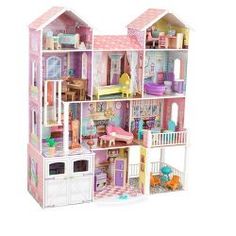 a doll house with all the furniture and accessories