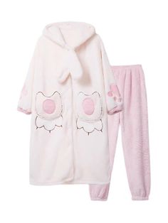 Big Paw Cozy Dreamy Winter Fleece Sleepwear Nightgown Sets-ntbhshop Super Soft Long Sleeve Sleepwear For Loungewear, Super Soft Cozy Sleepwear For Home, Cozy Fleece Sleepwear, Super Soft Winter Sleepwear For Loungewear, Comfy Fleece Sleepwear, Comfy Fleece Sleepwear For Loungewear, Super Soft Long Sleeve Sleepwear For Bedtime, Super Soft Long Sleeve Sleepwear, Super Soft Long Sleeve Sleepwear For Pajama Party