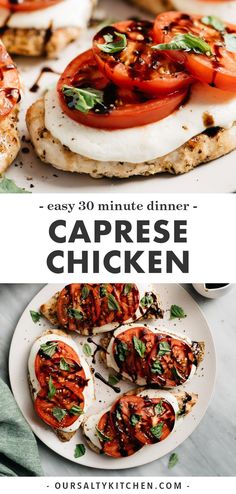 an easy 30 minute dinner caprese chicken