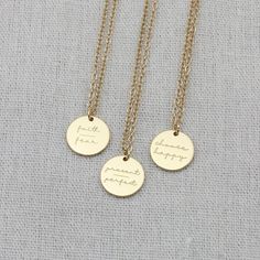 Your words have Power, Speak life. Speak love. Necklace details Disc size- 5/8" Chain length- 18" please expect delivery in 10-15 business days Words Of Courage, Present Over Perfect, Simple Minds, Happy Minds, Inspired Necklace, Mind Over Matter, Necklace Simple, Faith Over Fear, Disc Pendant