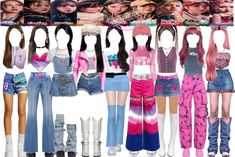 Group Outfits, Idol Outfit, Kpop Fashion Outfits, Pink Outfits, Edgy Outfits