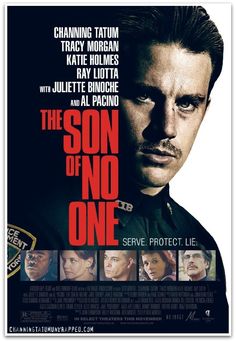 the son of no one movie poster with man in uniform looking at camera, on white background