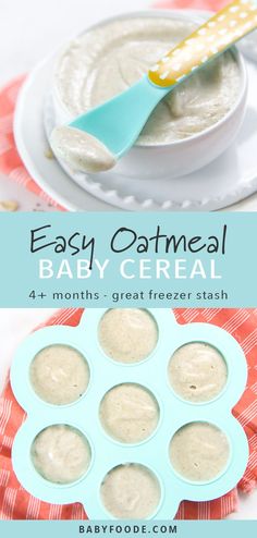 easy oatmeal baby cereal recipe for toddlers to make with the help of an infant