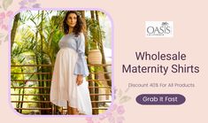 wholesale maternity t shirts Maternity Summer T-shirt With Letter Print, White Maternity T-shirt, Cotton Maternity T-shirt With Short Sleeves, Cheap Maternity Graphic Print T-shirt, Maternity Cotton T-shirt Bump Friendly