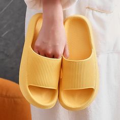 Slippers for Women Women Platform Slippers Summer Beach Eva Soft Sole Slide Sandals Leisure Men Ladies Indoor Bathroom Anti-Slip Shoes Slippers 2023 - £ 7 Shower Slippers, Indoor Outdoor Slippers, Outdoor Slippers, Summer Slippers, Outdoor Sandals, Platform Slippers, Palau, Toilet Accessories, Tonga