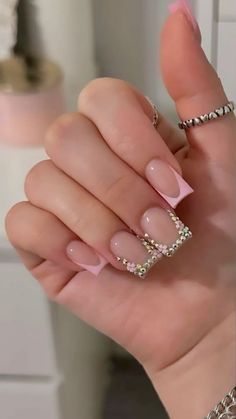 Elevate your style with these classy short French acrylic nail designs that exude timeless elegance. From subtle nudes to delicate whites, these nail art ideas will add sophistication to your fingertips. Embrace the beauty of short French acrylic nails for a polished and refined look that never goes out of style! #ShortNails #FrenchAcrylic #Elegance #ManicureInspiration Old Money Aesthetic Acrylic Nails, Short Nails Acrylic Bling, Cute Nail Ideas Medium Length, Nails French Tip With Design Short, Short Acrylic Nails No Charms, Small Bling Nails, Short Square French Tip Nails With Diamonds, Mexican Short Nails, Birthday Inspo Nails