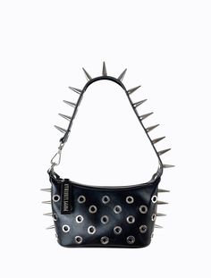 Bingo Prick - Black Fun Beauty Products, Bingo Bag, Spike Bag, Funky Bags, Poppy Lissiman, Gothic Bag, Black Poppy, Zip Puller, Older Sister