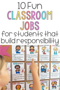 classroom jobs for students that build responsity