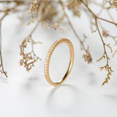 Rose Gold Wedding Band Half Eternity Diamond Band Women Stackable Ring Minimalist Delicate Matching Dainty Bridal Promise Anniversary Gift ITEM INFORMATION: Metal Type- Solid 14K Rose Gold Ring Size Available- US3# -10# *Wedding Band Details: WIDTH-( approx. 1.4mm) Stone - Natural Diamond Weight - 0.18ct Clarity - SI Color - H **Stone Replacement** Available with any other gemstones, please feel free to contact me for a quote. **Metal Type** Available in 14K or 18K yellow gold, white gold, and r Eternity Diamond Band, Rose Gold Wedding Band, Rose Gold Wedding Bands, 14k Rose Gold Ring, Ring Minimalist, Matching Rings, Rose Gold Wedding, Stackable Ring, Eternity Band Diamond