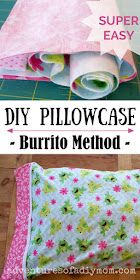 the instructions to make a diy pillow case