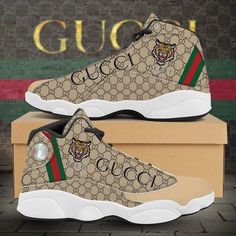 Sneakers Men Fashion Nike Jordan Shoes Nike Shoes Outfits Men Mens Fashion Gucci Tiger, Printed Shoes, Luxury Sneakers, Waterproof Shoes, Jordan 13, Luxurious Design, Best Sneakers