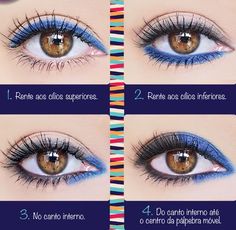 Eyelash Makeup Look, Eyelash Makeup, Lash Kit, Beginners Eye Makeup, Blue Eyeliner, Makeup Artist Tips, Makeup Help