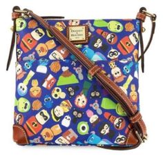 Dooney & Bourke Disney Pixar Crossbody Bag Purse - Toy Story, Up, Incredibles Pattern Features An Array Of Stylized Pixar Characters Screen Art On Coated Cotton Zip Top Closure W/Leather Pull Exterior Slip Pocket Two Interior Slip Pockets Interior Zip Pocket With Leather Pull Interior Key Hook Golden Finish Hardware Adustable Leather Shoulder Strap With Buckle Anniversary List, Carrier Pattern, Disney Women, Disney Purse, Dooney And Bourke Disney, Screen Art, Disney Dooney, Pixar Characters, Disney Bound Outfits