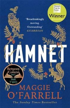 the cover of hamnet by maggie o'farrelll, with an image of birds