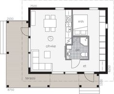 the floor plan for a small house