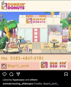 an advertisement for dunkin donuts on the app store