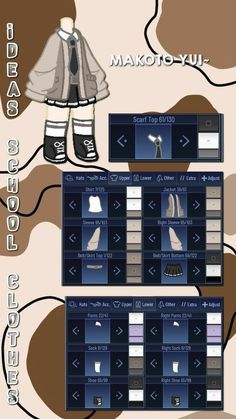 an info sheet showing how to make clothes