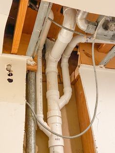 the pipes are connected to the electrical outlet