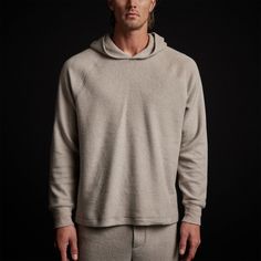 Men's Thermal Knit Lounge Set With Cashmere Blanket Gift Set Includes: MBTK3472 Thermal Knit Hooded Raglan in Dapple MBTK1361 Thermal Knit Lounge Pant in Dapple HCG9446 Cashmere Knit Blanket in Taupe Melange Knit Lounge Set, Prep Style, Cashmere Blanket, Mens Thermals, Stylish Sweaters, Knit Blanket, Clothing Stores, Japanese Fabric, Blanket Gift